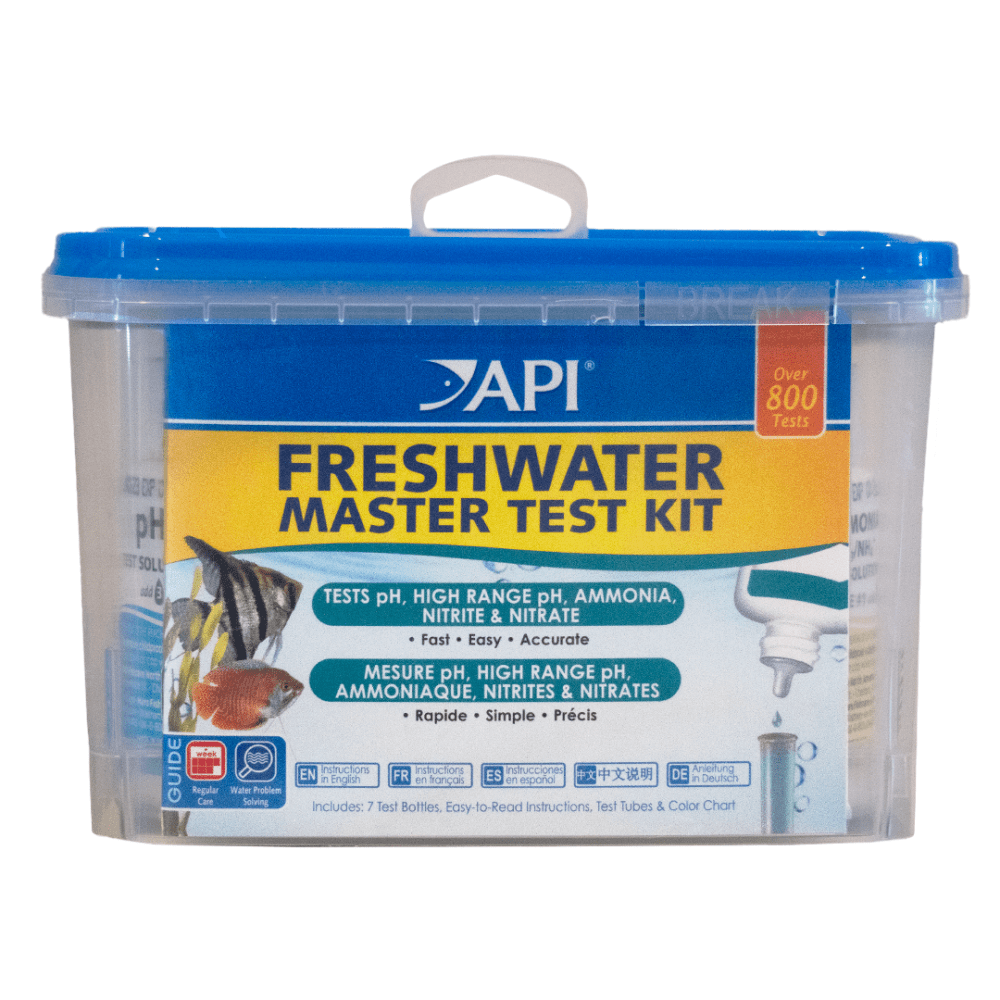 API Freshwater Master Test Kit, Tröpfchentest-Set für Aquarienwasser mit vier Reagenzien