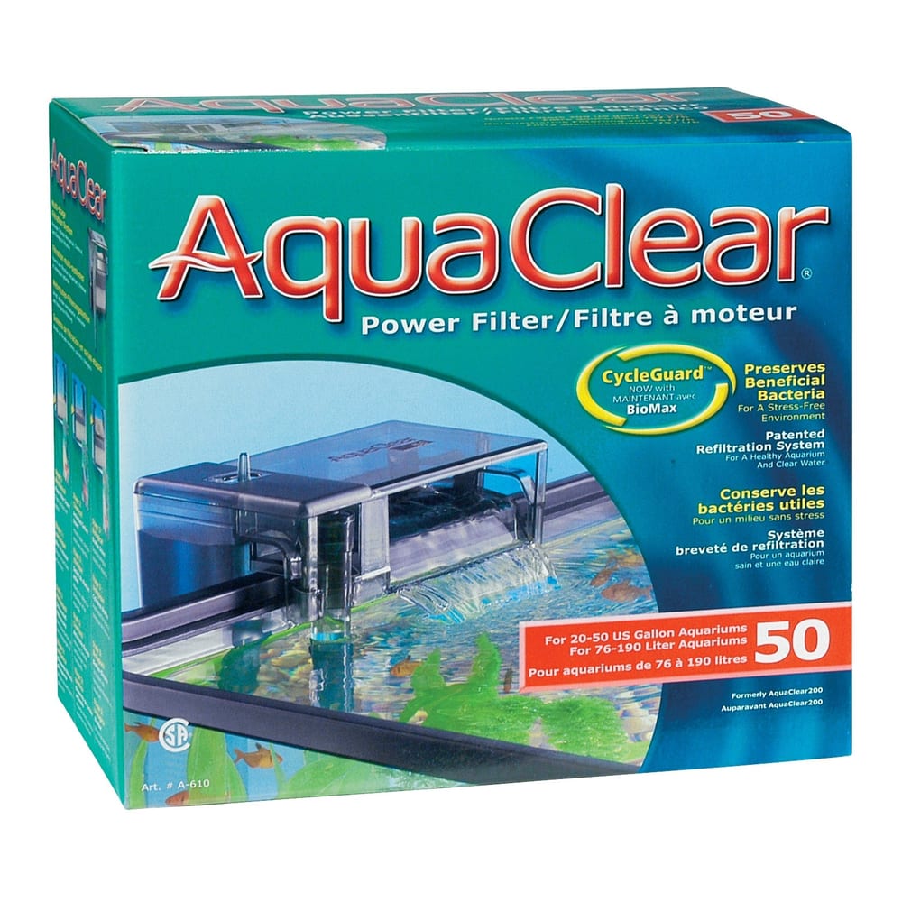 AquaClear 50 Hang-On-Filter für Aquarien bis 190 Liter