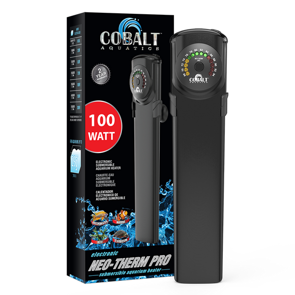 Cobalt Aquatics Neo-Therm Pro 100W flacher bruchsicherer Aquarienheizer mit LED-Anzeige