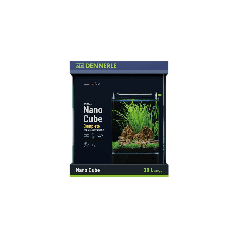 Dennerle Nano Cube Complete 30 Liter Aquascaping-Aquarium mit abgerundeter Frontscheibe