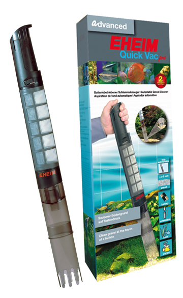 Eheim Quick Vac Pro batteriebetriebener Mulmsauger und Schlammabsauger für Aquarien