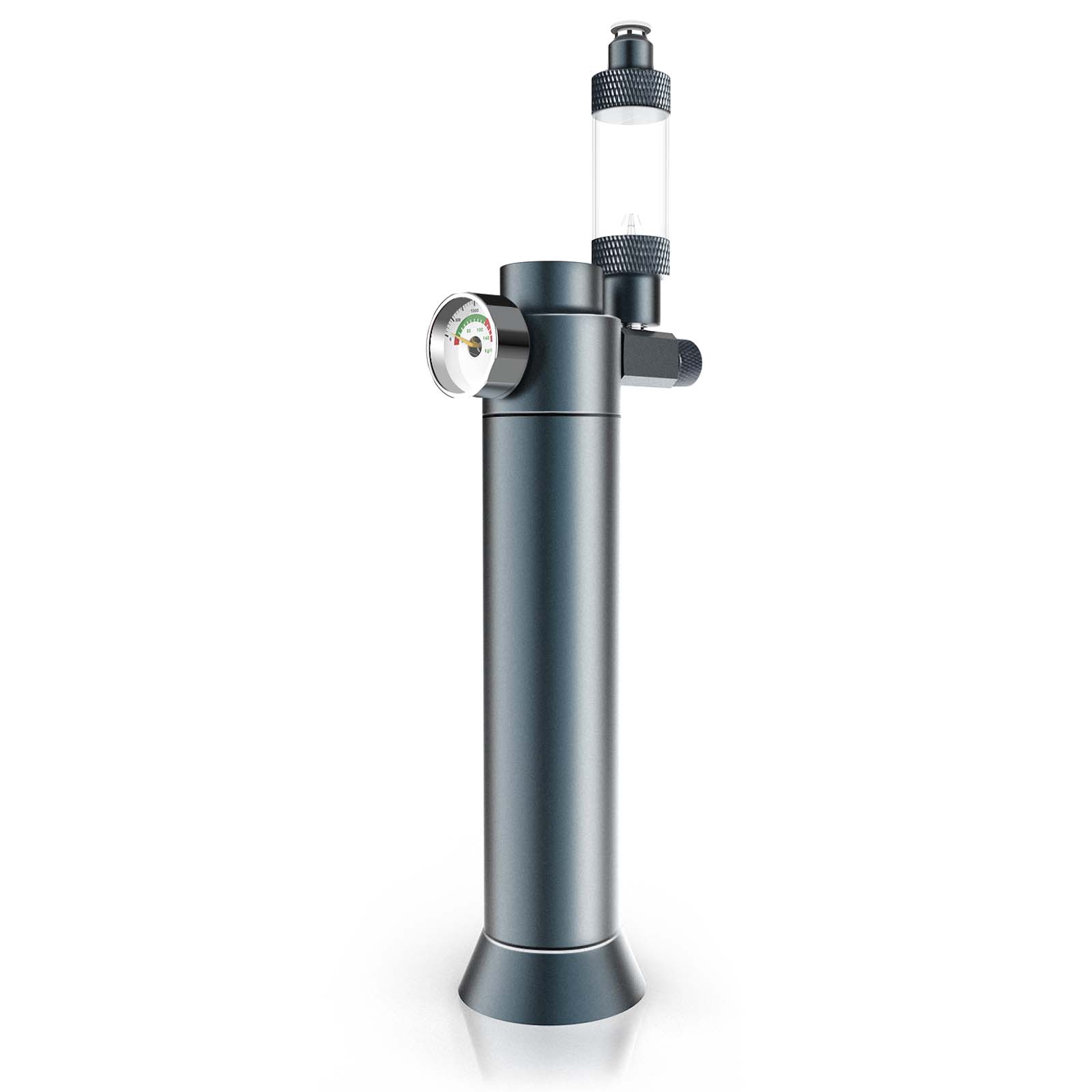 FZONE Desktop-Nano-Aquarium-CO2-System mit 45-g-Einwegkartusche und Druckminderer