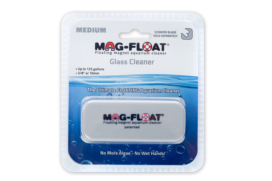 Mag-Float 125 Medium schwimmender magnetischer Scheibenreiniger für Aquarien mit Filzpad