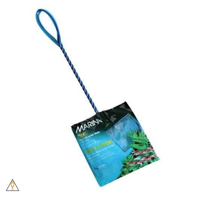 Marina feinmaschiger Nylon-Kescher für Aquarien mit kunststoffbeschichtetem Griff