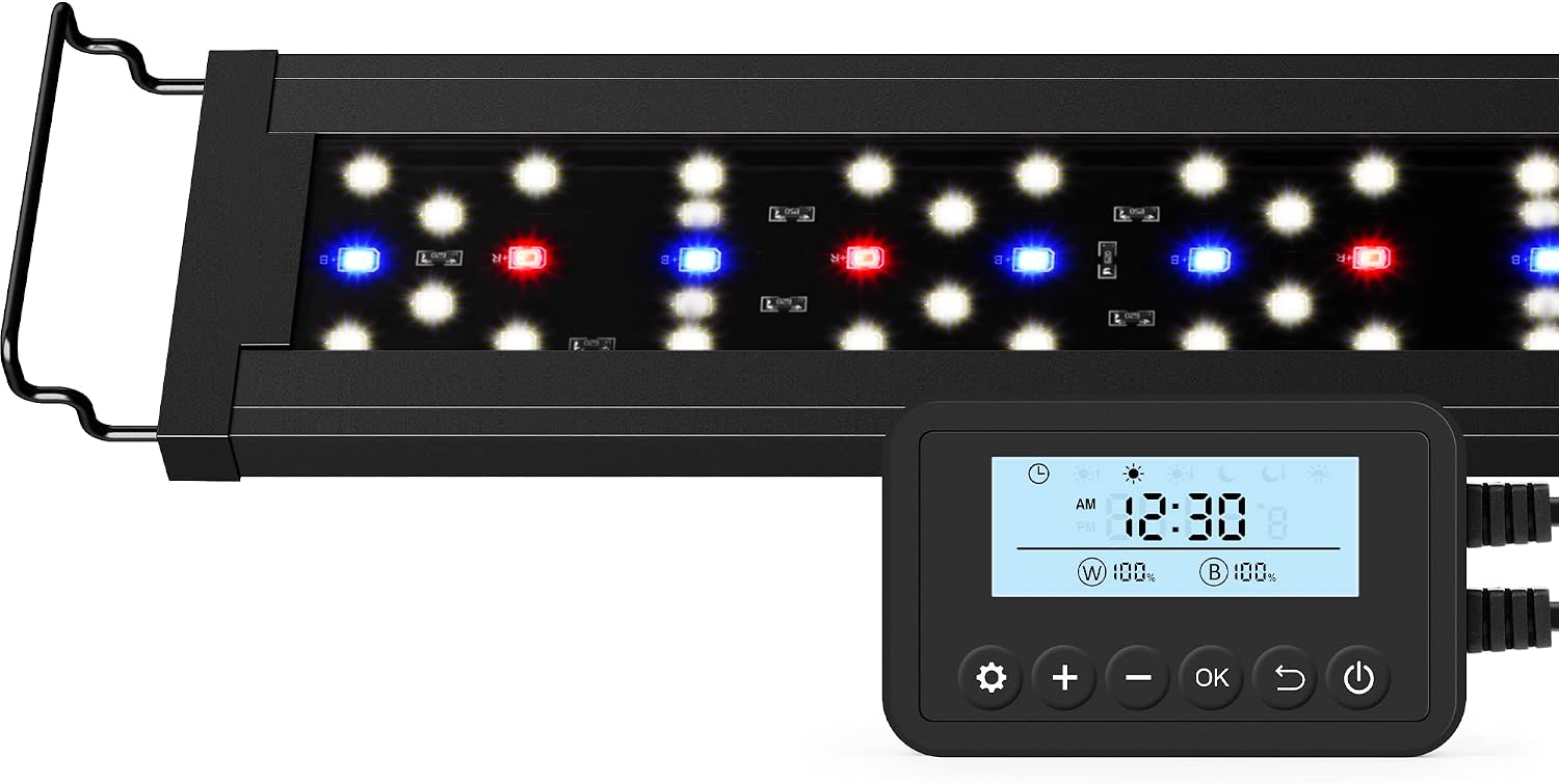 NICREW SkyLED Plus programmierbare Vollspektrum-LED-Aquarienleuchte mit Controller