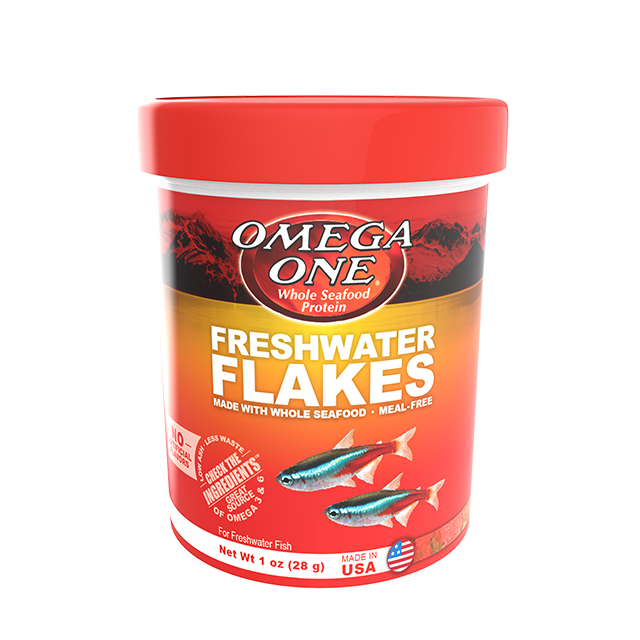 Omega One Freshwater Flakes Fischfutter-Dose