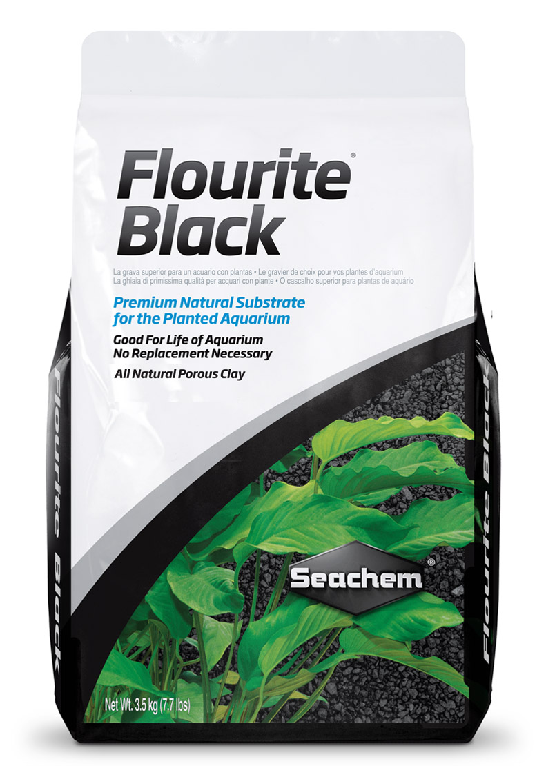 Seachem Flourite Black poröser Tonkies-Bodengrund für Pflanzenaquarien