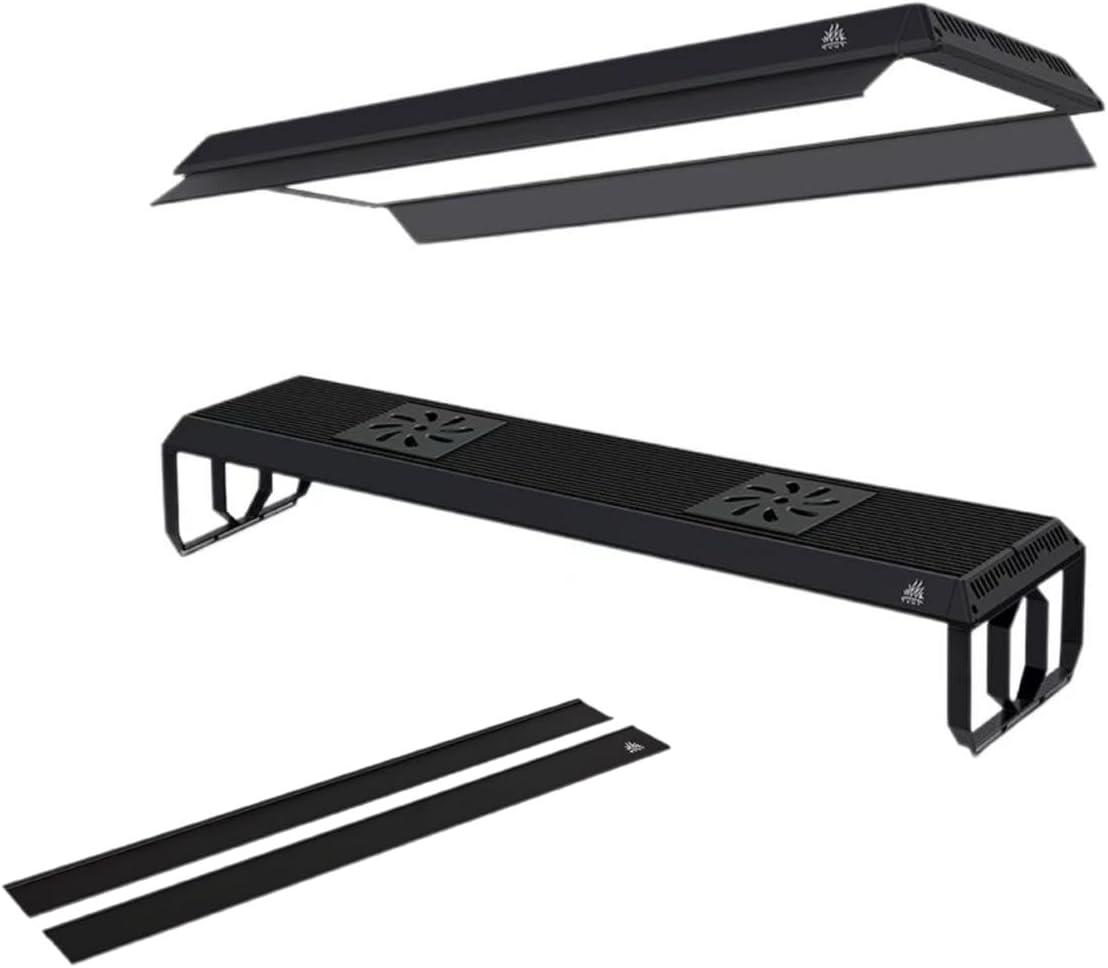 Week Aqua P900 Pro RGB+UV-Vollspektrum-LED-Panel über einem bepflanzten Aquascape